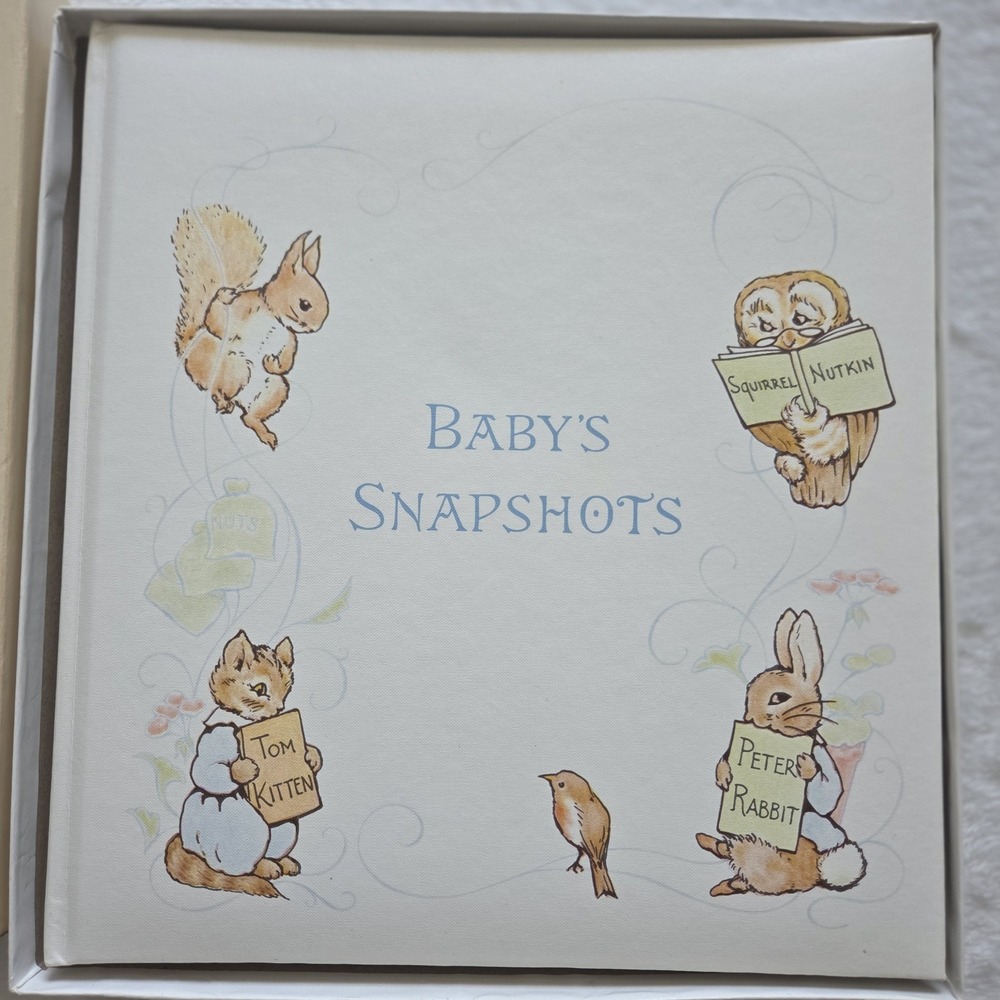 Vintage 1970s Beatrix Potter Libromount Photo Album Baby Snapshots Book, New